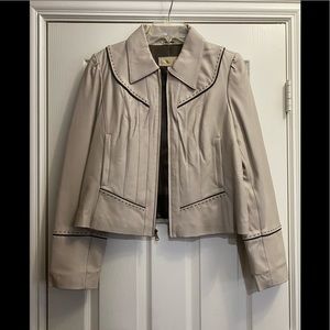 NWOT Wilsons Leather Women’s Genuine Leather Jacket Cream Sz XL